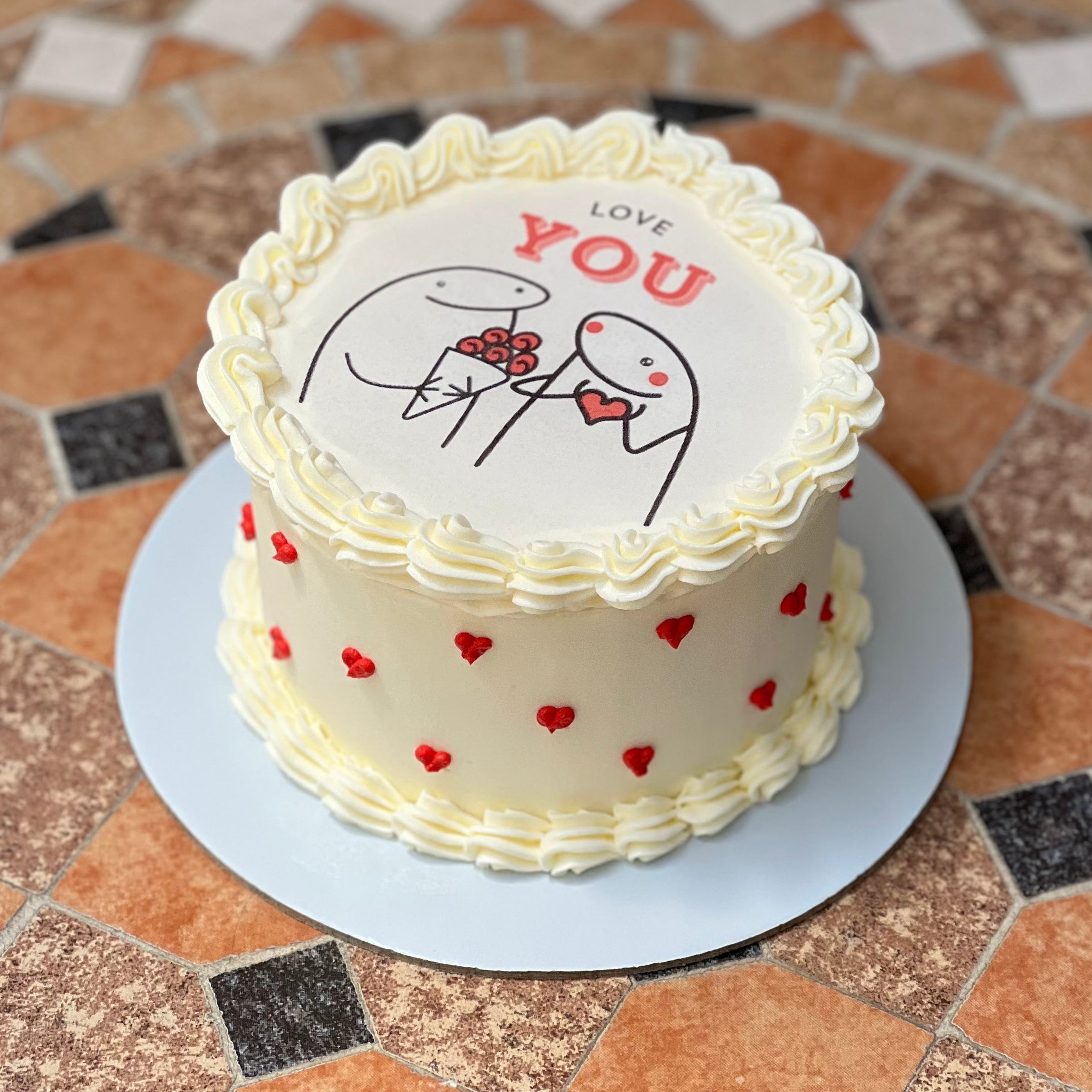 Pastel con mensaje secreto