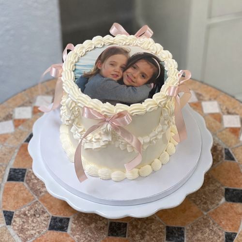 Pastel con foto en Barcelona