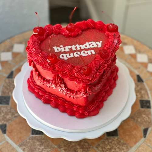 Pastel de corazón cumpleaños Barcelona
